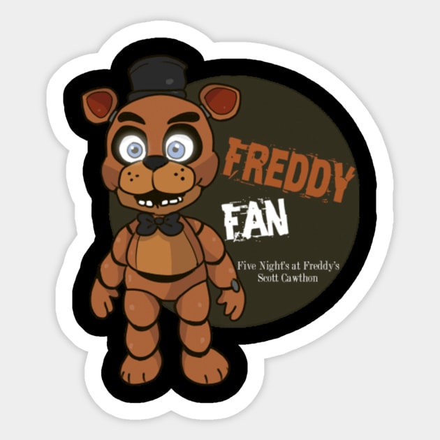 Five Night's at Freddy's Freddy Fan T-Shirt Sticker by Ready4Freddy